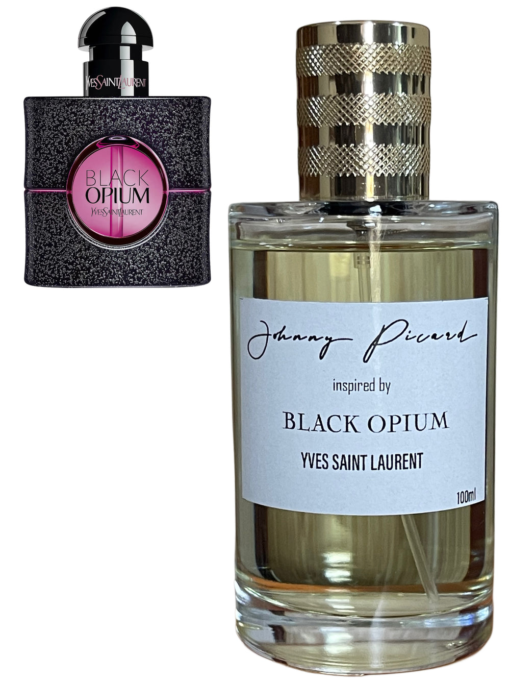 johnny picard inspired by black opium  YVES SAINT LAURENT