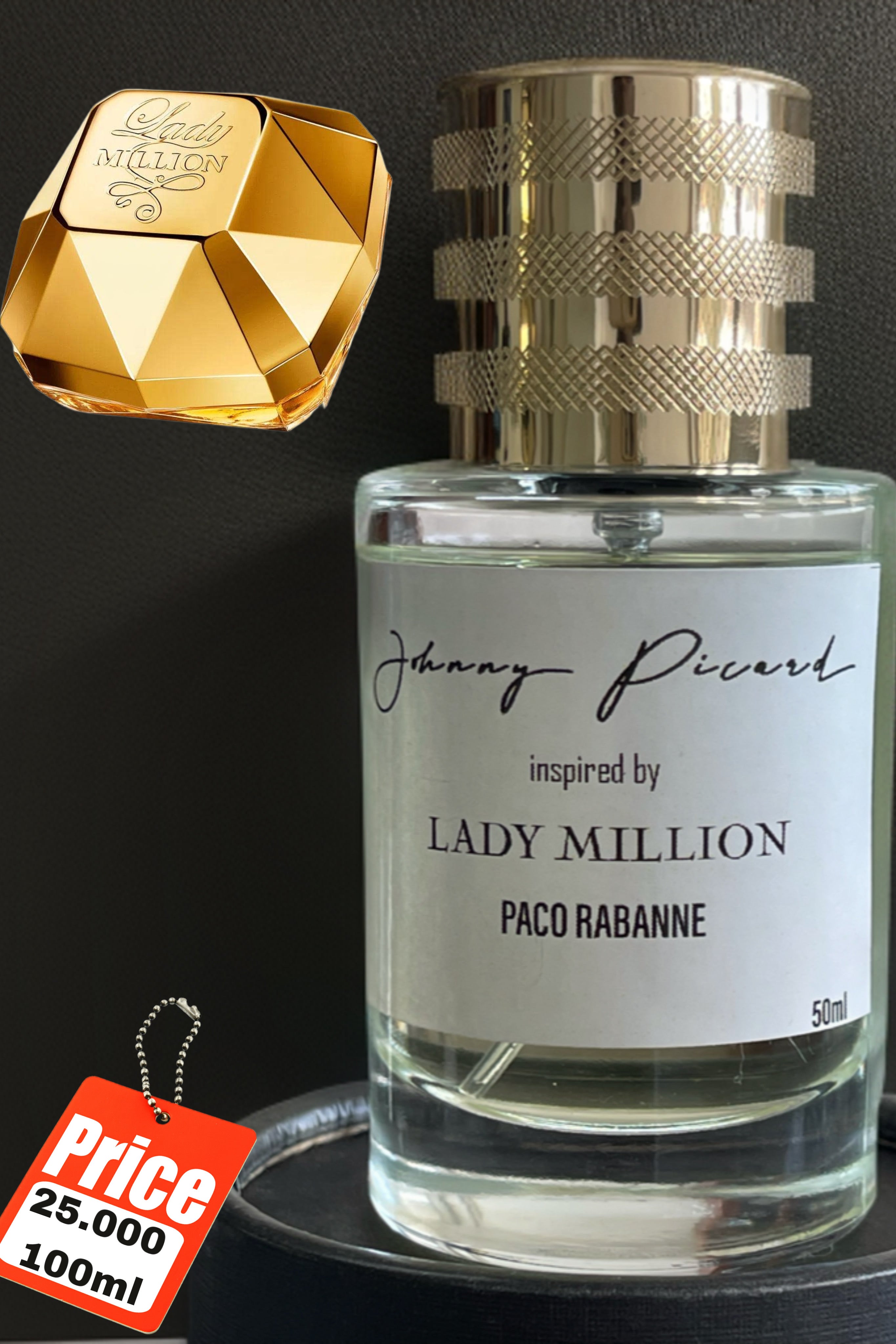 johnny picard inspired by lady milion  PACO RABANNE