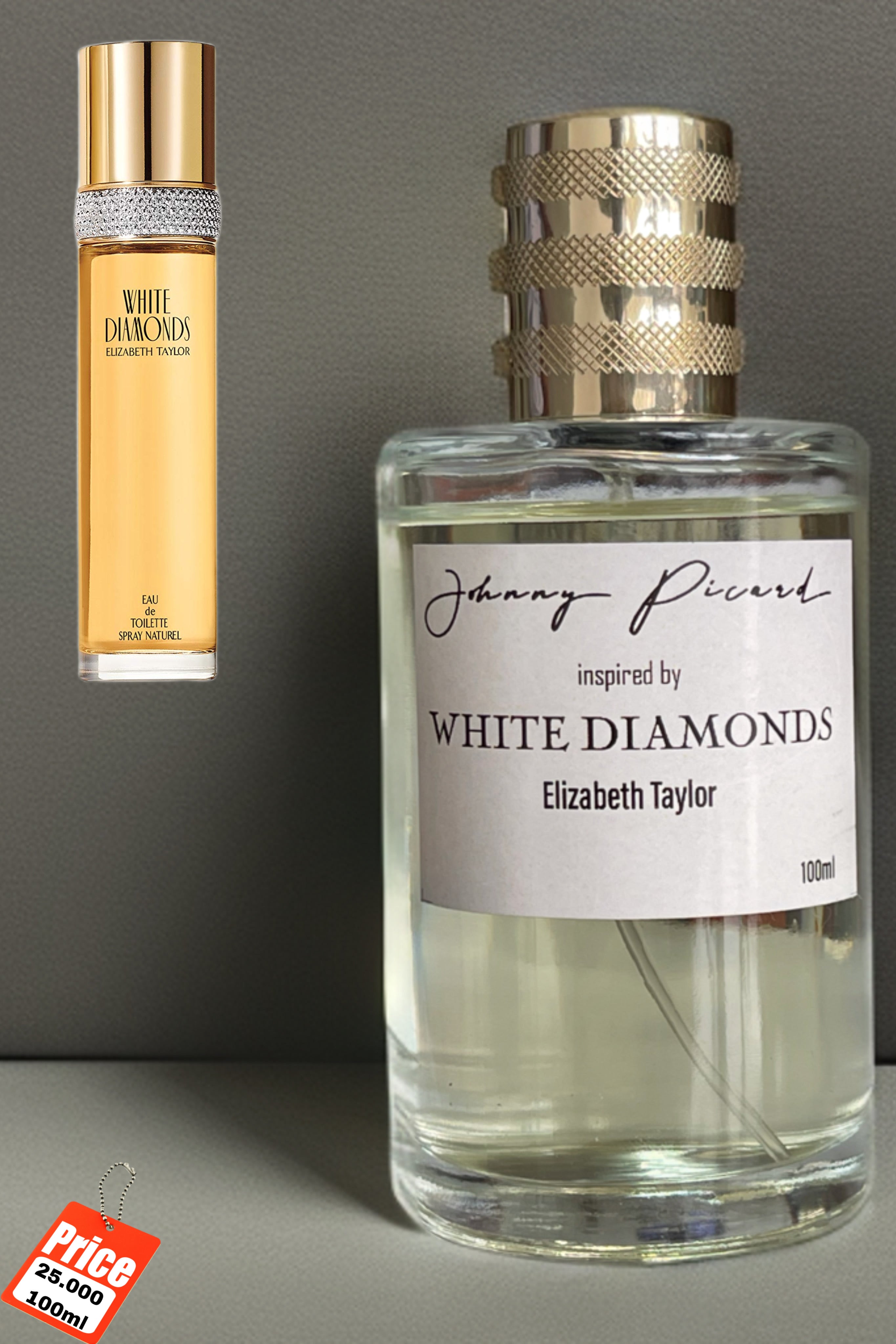 Johnny picard inspired by white diamond ELISABETH TAYLOR